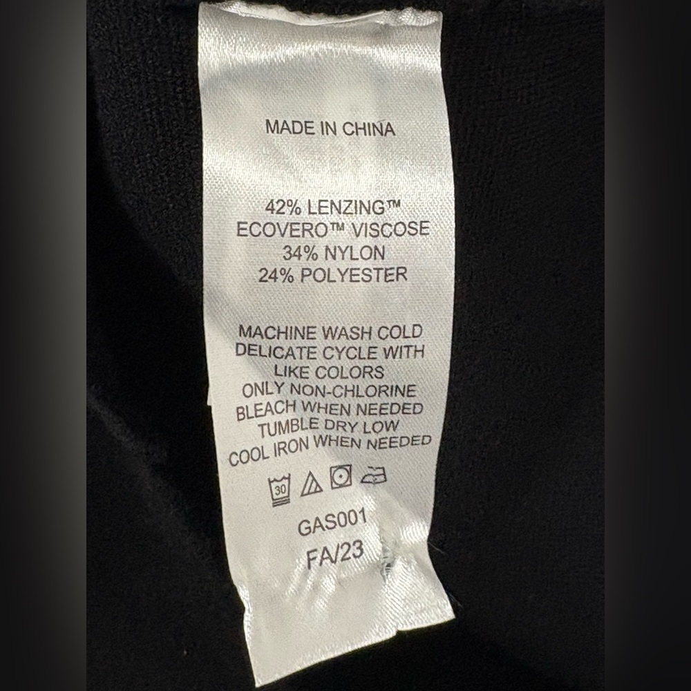 NWT Quince Eco-Knit Milano Stitch Oversized Shirt Jacket Black Sz M - Picture 6 of 6